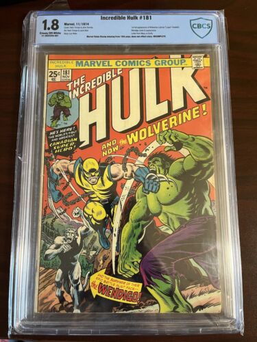 Hulk 181 First Full Appearance of Wolverine CBCS 18 not cgc spiderman xmen