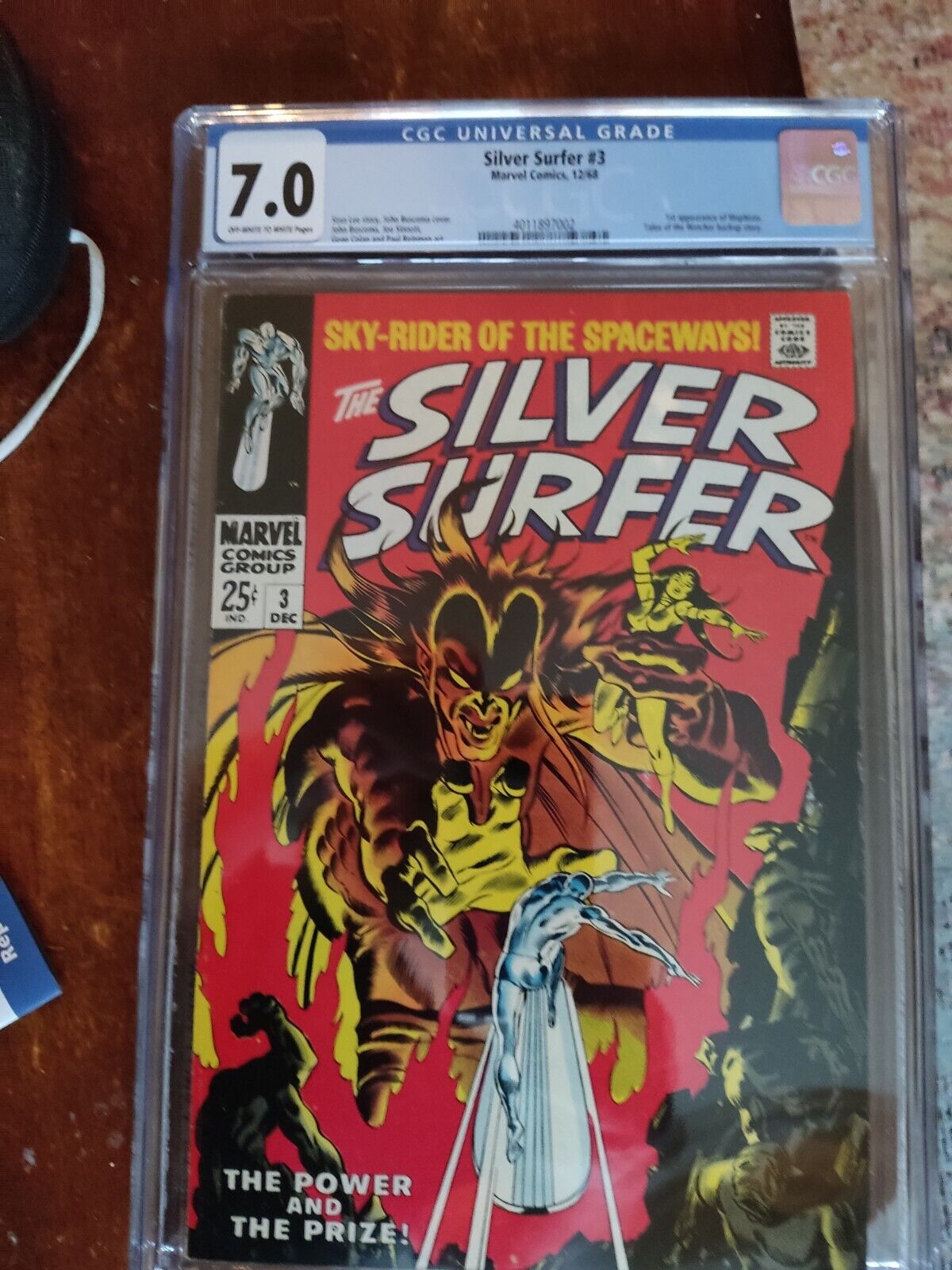 Silver Surfer 3 1968 CGC 70   First Appearance of Mephisto