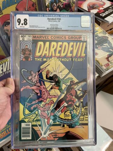Daredevil 165 CGC 98 White Pgs Newsstand 1980 Only 27 98s 1 Of 2 Newsstand