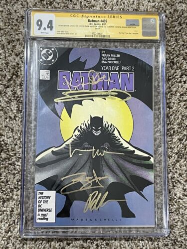 Batman 405 Year One Part 2 CGC 94 SS X5 Keaton Affleck Pattinson Miller