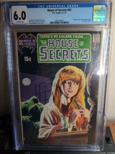 DC Comics House Of Secrets 92 CGC 60 First Appearance Swamp Thing Key Book