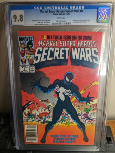 Marvel Comics Secret Wars 8 CGC 98 Newsstand Origin Symbiote Key Comic Book