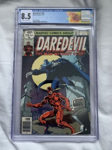 DAREDEVIL 158 CGC 85 1ST FRANK MILLER Off WhiteWhite Pages