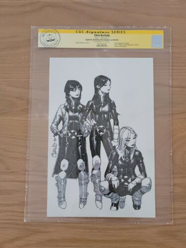 Generation X  Xmen original art CGC SS 85 x 11 sketch by Chris Bachalo