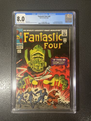 Fantastic Four 49 CGC 80 First Full Galactus 2nd Silver Surfer 2104817008