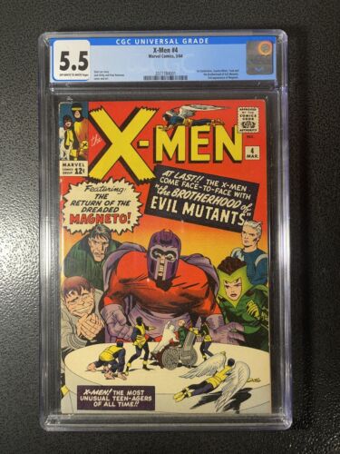 XMen 4 CGC 55 1964 First Scarlet Witch Quicksilver Second Magneto 2077784001