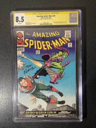 Amazing SpiderMan 39 1966 CGC 85 SS 1588317001 Osborn revealed as Hobgoblin