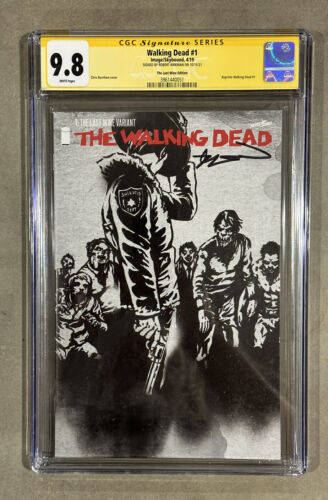 The Walking Dead 1 CGC 98 Last Wine Variant Signed By Robert Kirkman RARE TWD