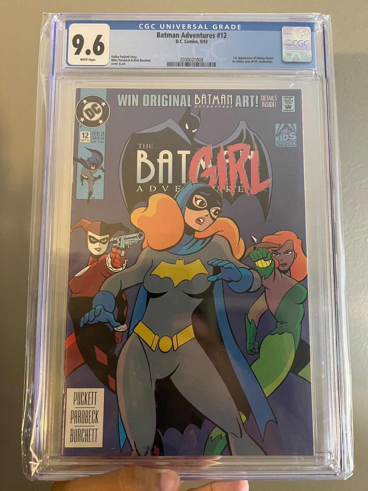 Batman Adventures 12 CGC 96 HIGH GRADE DC Comic KEY 1st Harley Quinn App Grail