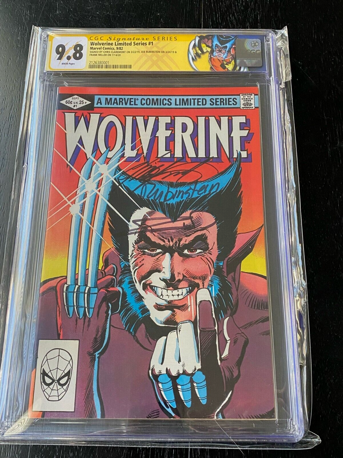 Wolverine Limited Series 1 CGC 98 Signed 3x by Miller Rubinstein  Claremont