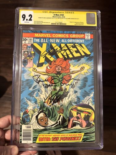 PHOENIX Xmen 101 cgc 92 signature CHRIS CLAREMONT STAN LEE FAMKE JANSSEN