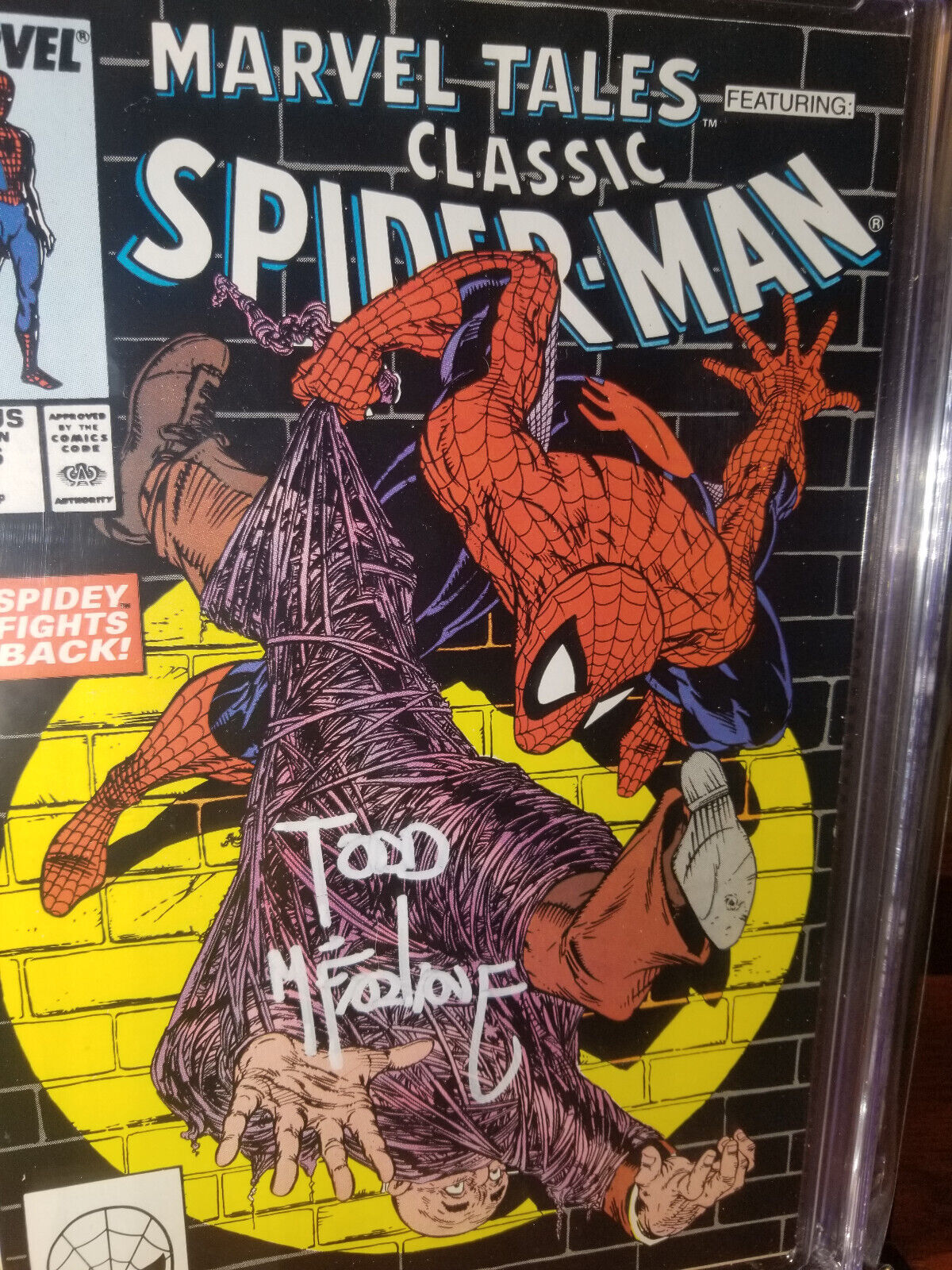 Marvel Tales Classic SpiderMan 226 CGC Signed Todd McFarlane Full Signature 92
