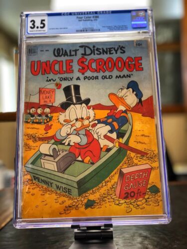 Walt Disney Four Color 386 CGC 35 1952 Uncle Scrooge 1 Dell Publishing Golden