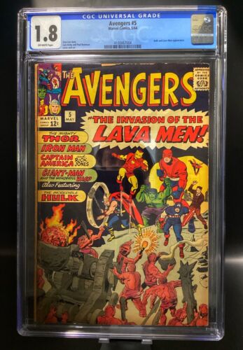 Avengers 5 CGC 18 1964 Marvel Comics