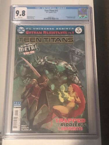 CGC 98 TEEN TITANS  12 1st BATMAN WHO LAUGHS BOOK IS ON 