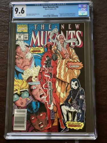 New Mutants 98 CGC 96 1st Deadpool Gideon and Domino