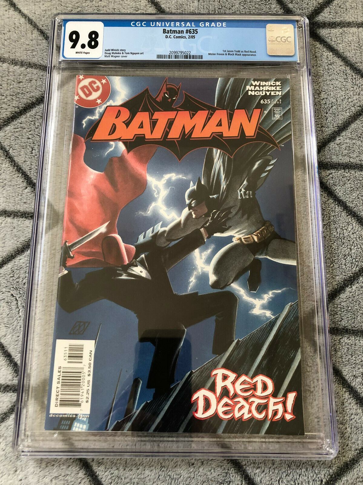 Batman 635 1st Jason Todd as Red Hood CGC 98 White Pages 1st Print DC Comics