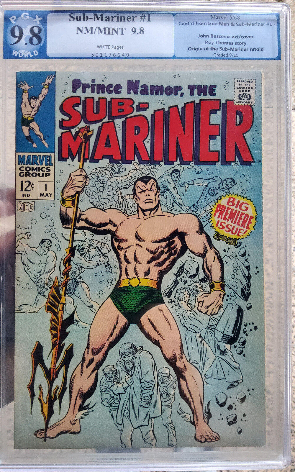 SUBMARINER 1 PGX 98 like CGC  ORIGIN SUBMARINER RETOLD