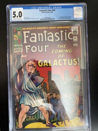 Fantastic Four  48 1966 1st Apperance Silver Surfer Galactus Cameo CGC 50