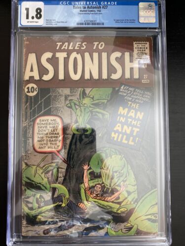 Tales To Astonish 27 CGC 18 1962 OW Pages 1st App AntMan Coupon Cut