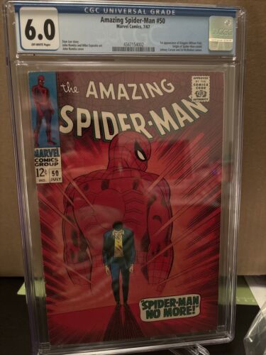 AMAZING SPIDERMAN 50 CGC 60 1967