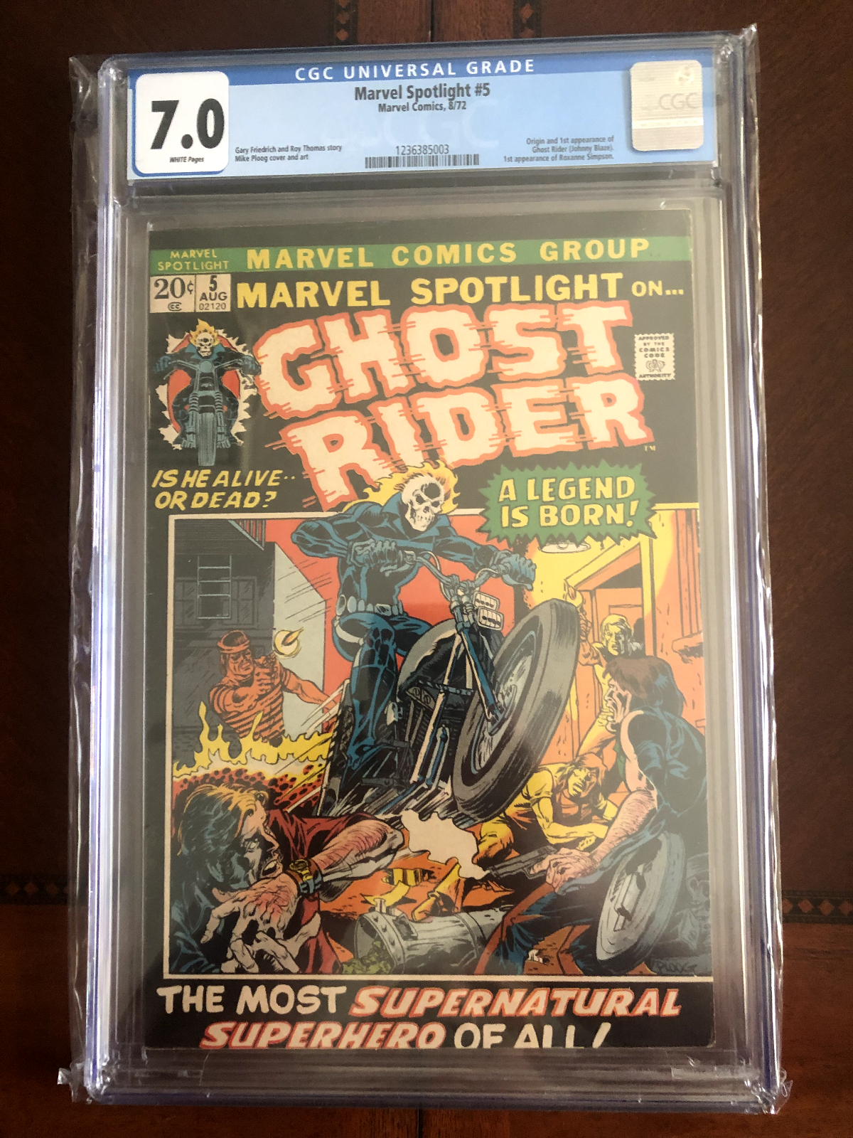 Marvel Spotlight 5 CGC 70 WHITE PAGES 1st Ghost Rider OLD LABEL