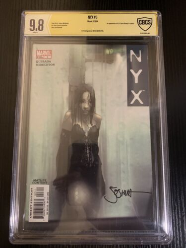 NYX 3 CBCS 98 Signature Series Joshua Middleton not cgc New label Design