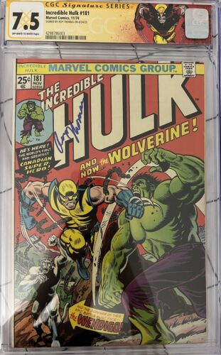 Hulk 181 1st Appearance Of Wolverine CGC 75 SS Roy Thomas Holy Grail