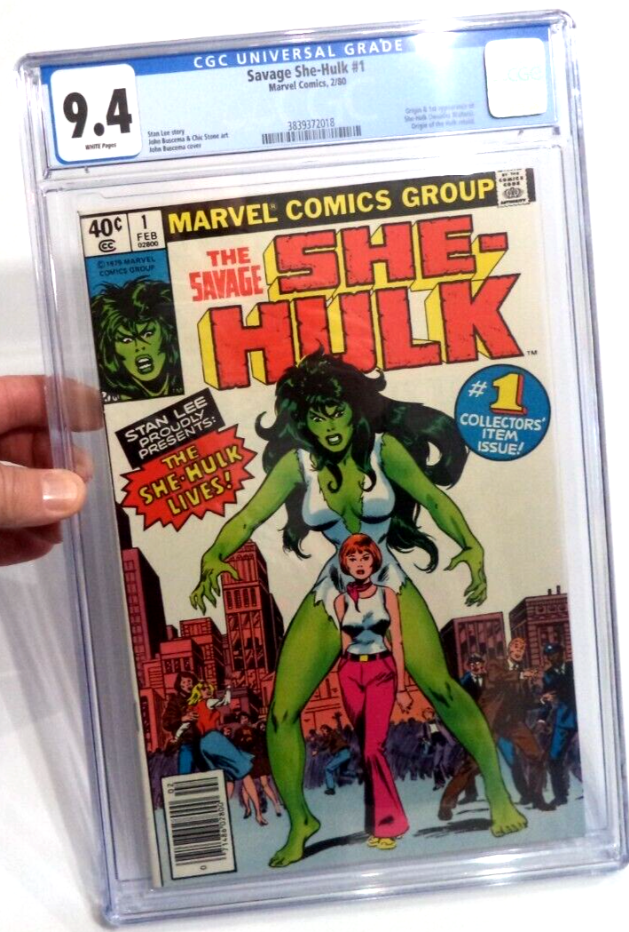 SAVAGE SHE HULK 1 GRADED 94 CGC WHITE 1ST APP WALTERS KEY MARVEL COMIC BOOK