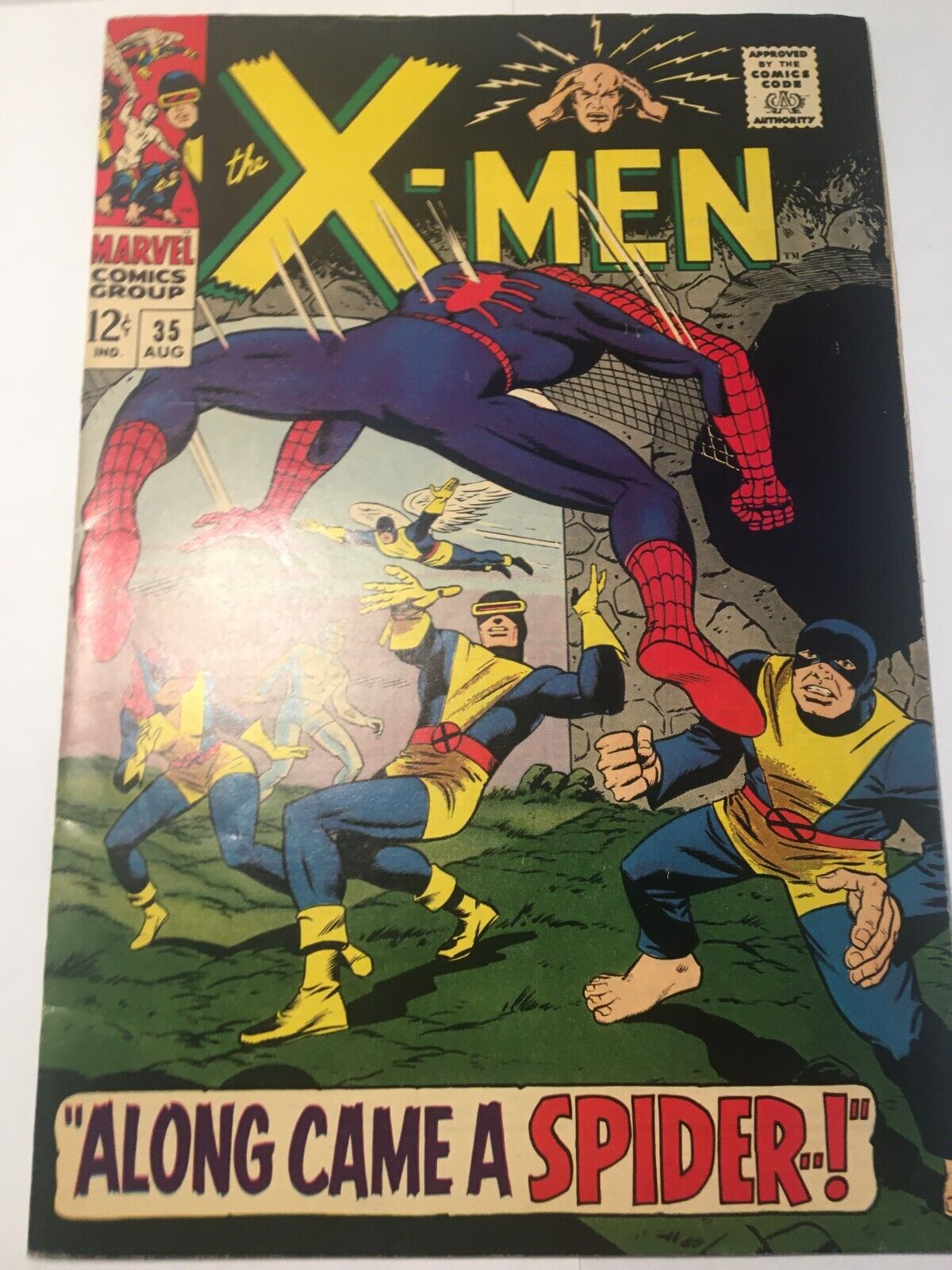 XMEN 35 75 VF 1967 1ST APP OF CHANGELING  SPIDERMAN APPEARANCE LK