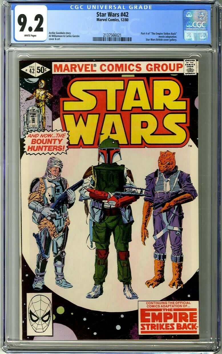 Star Wars 42 1980 CGC 92 Empire Strikes Back 1st appearance Boba Fett Yoda