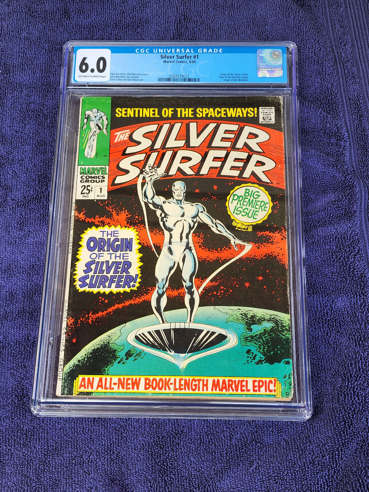 Silver Surfer Marvel 1 Aug1968 7BA FN CGC 60