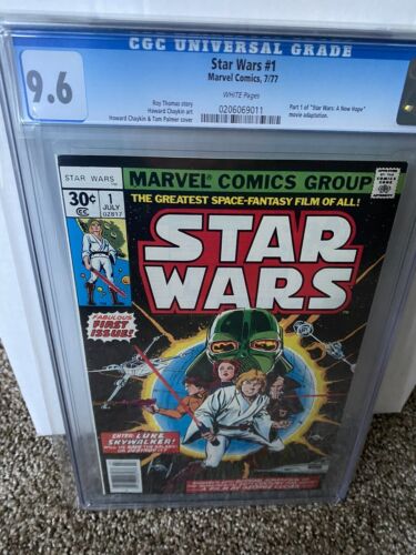 Star Wars 1 1977 Newsstand CGC 96 Graded Marvel Comic Book First Print