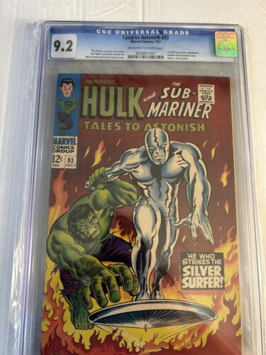 Takes To Astonish 93 CGC 92 1st Full Silver Surfer Appearance 1967