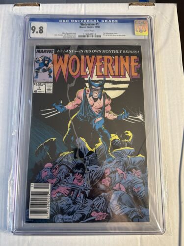 Wolverine 1 Marvel CGC 98  White Pages  1st Wolverine as Patch  Key 1988