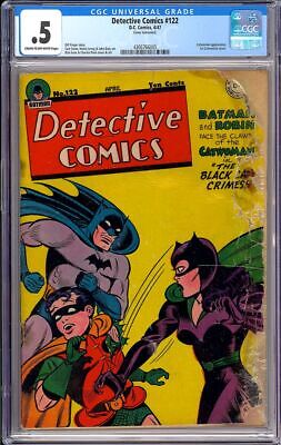 Detective Comics 122 First Catwoman Cover Golden Age Batman DC 1947 CGC 5