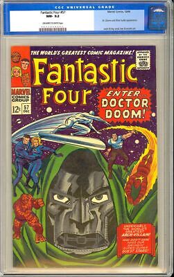 Fantastic Four 57 High Grade Dr Doom Silver Surfer Marvel Comic 1966 CGC 92