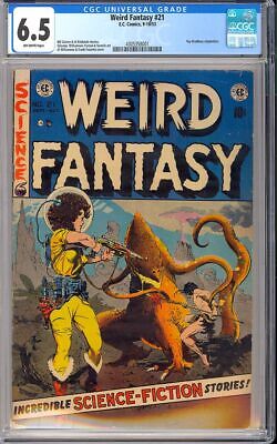 Weird Fantasy 21 Frank Frazetta Cover Art PreCode Horror EC Comic 1953 CGC 65