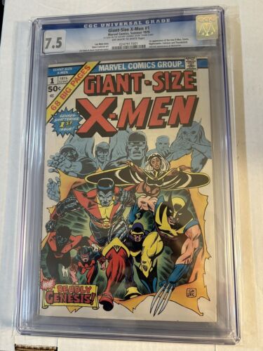 Giant Size XMen 1  CGC 75  Key Second Full Wolverine 1975