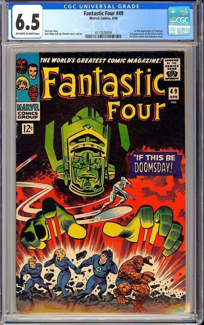 Fantastic Four 49 Silver Surfer 1st App Galactus Marvel Comic 1966 CGC 65
