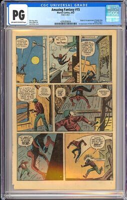 Amazing Fantasy 15 Origin  1st App SpiderMan Stan Lee Marvel 1962 CGC PG 6