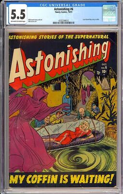Astonishing 6 Nice PreCode Horror Golden Age Marvel Timely Comic 1951 CGC 55