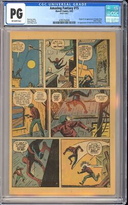 Amazing Fantasy 15 Origin  1st App SpiderMan Stan Lee Marvel 1962 CGC PG 6