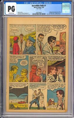 Incredible Hulk 1 Origin  1st App Silver Age Vintage Marvel 1962 CGC PG 2