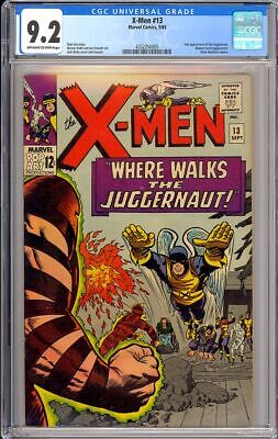 XMen 13 High Grade Juggernaut Silver Age Vintage Marvel Comic 1965 CGC 92