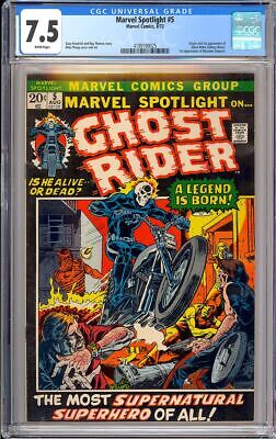 Marvel Spotlight 5 High Grade Origin  1st App Ghost Rider Comic 1972 CGC 75