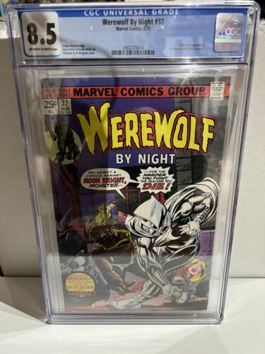 1975 WEREWOLF BY NIGHT 32 1ST Appearance MOON KNIGHT CGC 85 OWWP