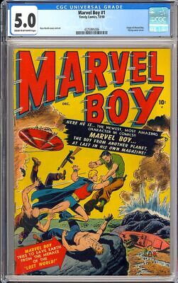Marvel Boy 1 PreCode Golden Age Flying Saucer Origin Timely Comic 1950 CGC 50
