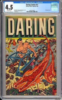 Daring Comics 11 WWII Schomburg Cover Art SubMariner Timely Comic 1945 CGC 45
