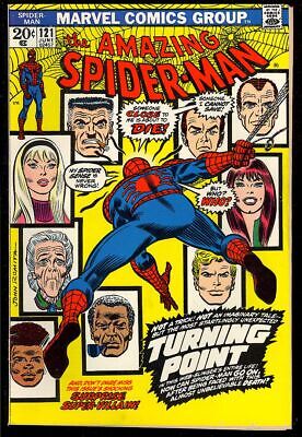Amazing SpiderMan 121 Very Nice Death of Gwen Stacy Marvel Comic 1973 FN
